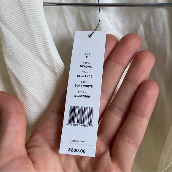 Theory Derona Drape Front Blouse - Picture 6 of 7